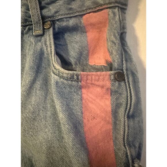 One teaspoon shorts size 22 cute pink and cream striped detail - Picture 5 of 16